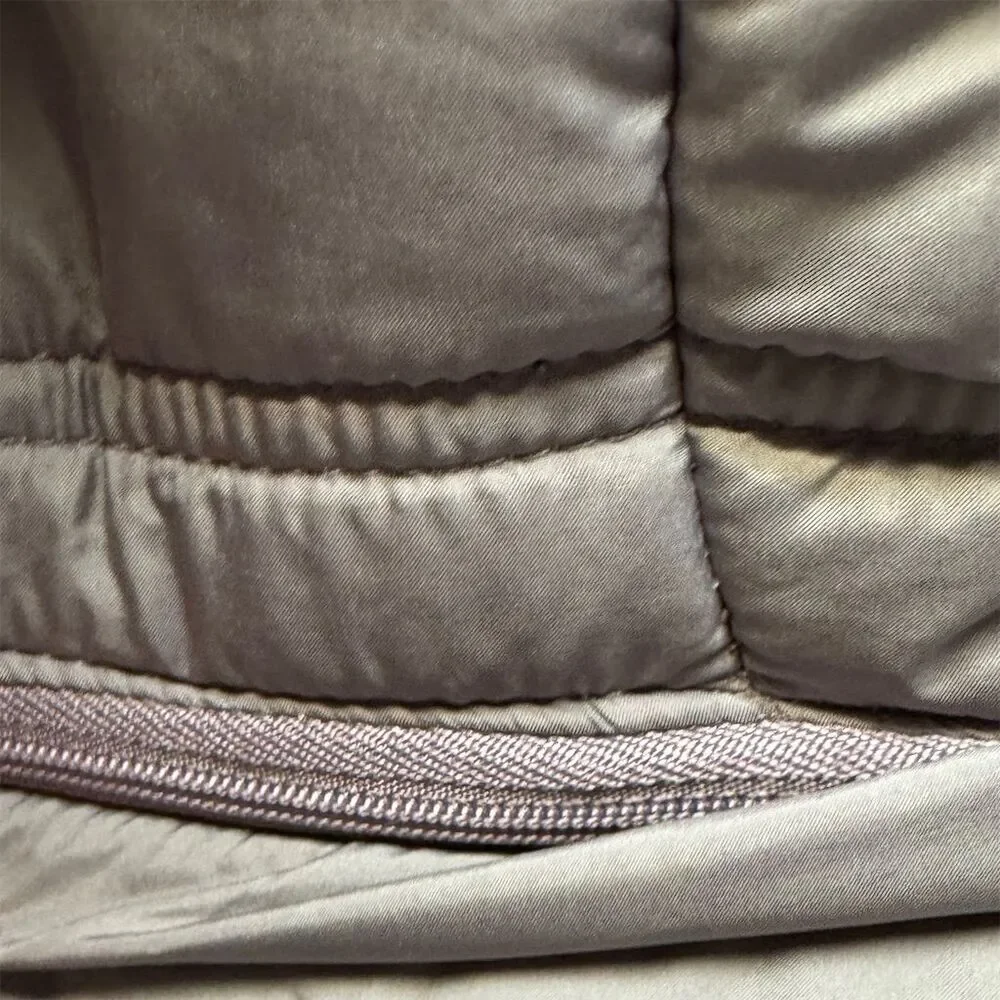 Roosevelt American College Women's Purple Puffer Jacket M Detachable Hood - Picture 6 of 8